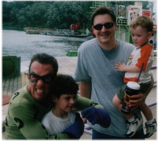 Ryan, Ron, and little Aaron. And some Riddler guy.